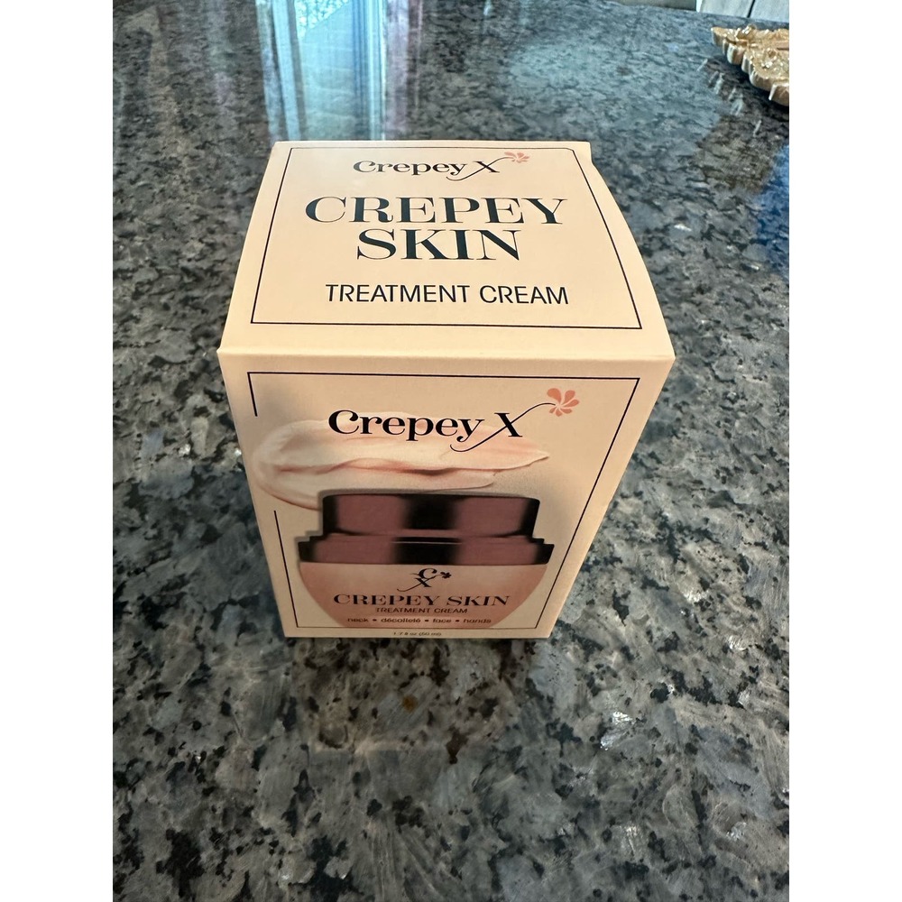 NEW Crepey X Crepey Skin Treatment Cream ~Neck/Decollete/Face/Hands~ 1.7 fl oz - Picture 6 of 10